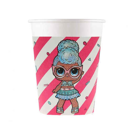 Picture of LOL GLITTERATI  PAPER CUPS 200ML - 8 PACK